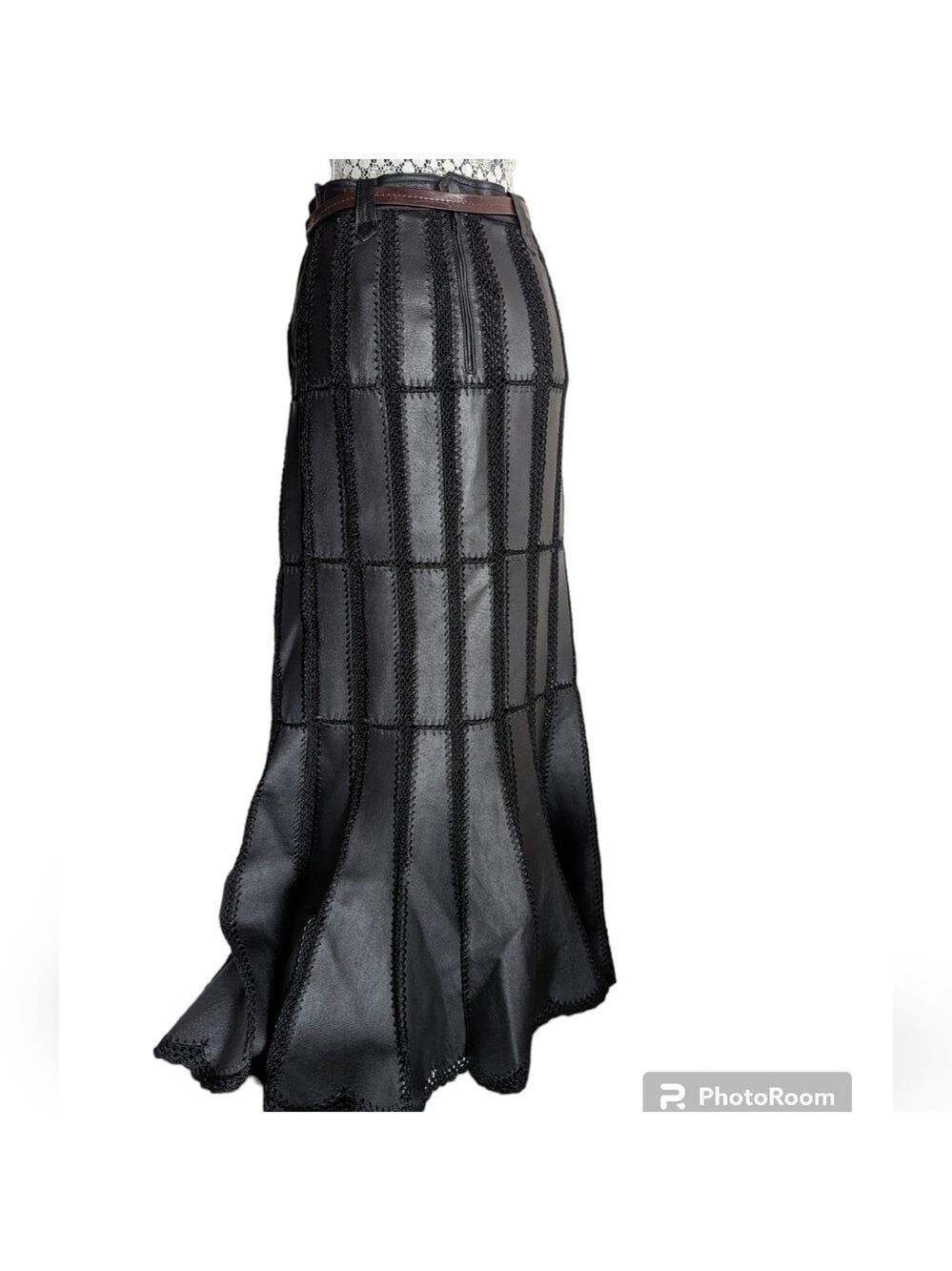 HP. Vintage Pig Leather Skirt - Picture 7 of 14